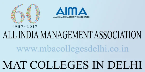 MBA Colleges Delhi accepting MAT score
