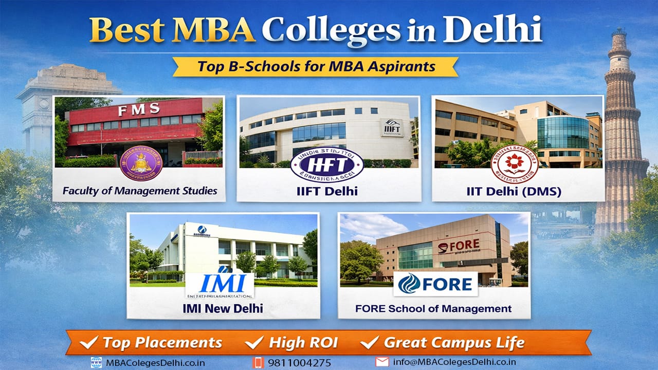 Top MBA Colleges in Delhi Based on Ranking, Fees, Placements & Reputation (2026)